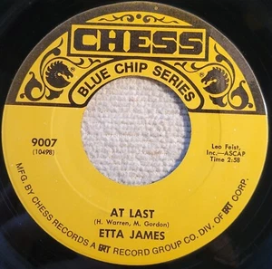 SEE VIDEO! Etta James "At Last / All I Could Do Was Cry" VG small warp - Picture 1 of 3