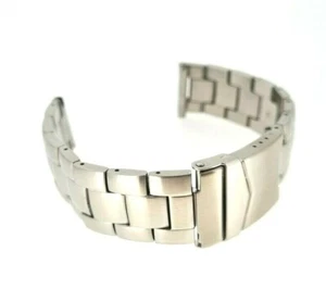 Watch strap heavy solid stainless steel matte 20mm hand-friendly / 145 - Picture 1 of 10