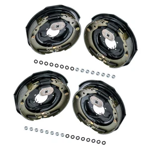 2 Pair 12" X 2" Electric Trailer Brake Assembly Left Right Side 5000-7000  Axle - Picture 1 of 9