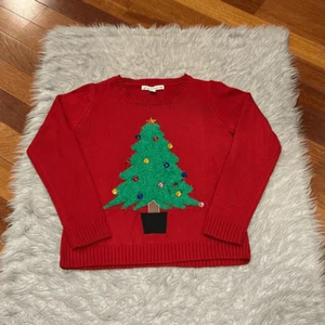 David brooks vintage women’s red and green acrylic Christmas tree sweater - Picture 1 of 5
