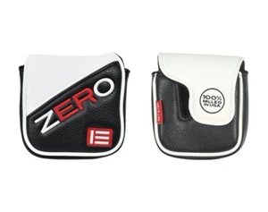 EVNROLL Zero Mallet Putter Cover Schwarz Weiß Magnetverschluss Brandneu - Bild 1 von 3