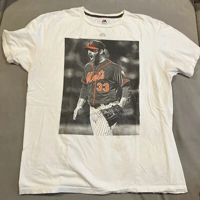 RARA - Majestic - New York Mets - Matt Harvey - Camiseta Caballero Oscuro - XL Para Hombre Foto 1 de 3