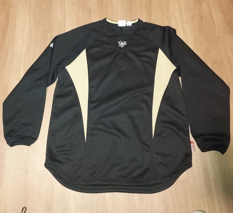 Majestic Pittsburgh Penguins Therma Base Tech Fleece Sweatshirt Mens Large Black Cover