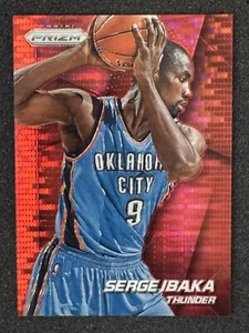 2014-15 Prizm RED PULSAR 16/25 Serge Ibaka #72 Oklahoma City Thunder -RARE- - Picture 1 of 2