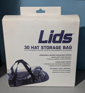 Lids 30 Hat Storage Bag Black - Open Box - bag is new and sealed - Foto 1 di 8