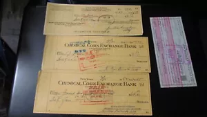 Floyd Patterson Autograph Hand Signed Check with 3 Training Camp Checks (6) - Picture 1 of 5