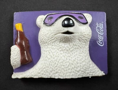 Vintage 1996 Coca-Cola Company Polar Bear Refrigerator Magnet - Image 1 of 2
