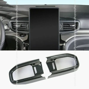 For Ford Explorer 20-2022 Carbon fiber Middle Console Air Outlet Vent Cover Trim - Picture 1 of 7