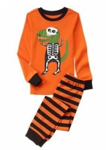 GYMBOREE Halloween DINOSAUR in Skeleton Costume Gymmies PJs Pajamas Sz 10 NWT - Picture 1 of 1