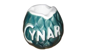 CYNAR L'APERITIF Portacenere Posacenere Ashtray Cendrier Ceramica Carciofo RARO - Foto 1 di 3
