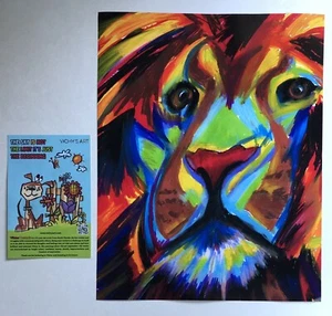 11x14 foto arte leone di 13 anni Viktor Bevanda autismo arte di Vichys - Foto 1 di 1