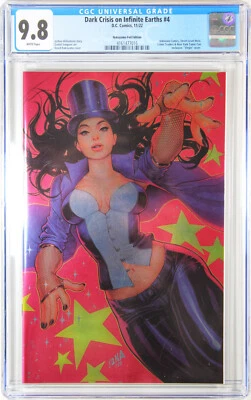 DARK CRISIS #4 (DAVID NAKAYAKA EXCLUSIVE NYCC FOIL VIRGIN VARIANT) CGC 9.8 NM/M - Image 1 of 2