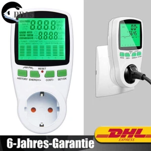 Einspeisezähler Steckdose Solar PV-Anlagen LCD Bildschirm Hintergrundbeleuchtung - Bild 1 von 12