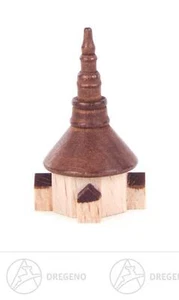 Miniatur Seiffener Kirche  BxHxT 2 cmx3 cmx2 cm NEU Erzgebirge Haus Holzhaus - Picture 1 of 1