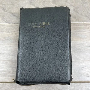 KJV Holy Bible Self Pronouncing Edition Illustrated Zipper Case World - Picture 1 of 10