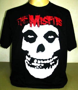 Misfits Skull Logo Punk Rock Band T-Shirt Size S M L XL 2XL 3XL XXL XXXL Red New - Picture 1 of 2