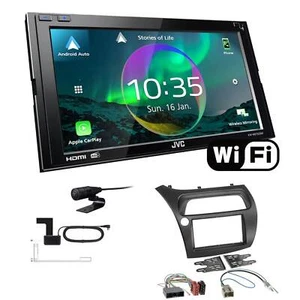 JVC Autoradio WiFi Apple CarPlay Android für Honda Civic VIII 2006-2012 schwarz - Bild 1 von 7