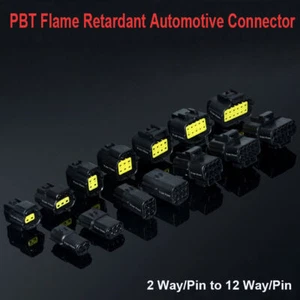 2-12 Way Car Connector Plug Kits 1.8 Sheath Terminal Flame Retardant Waterproof - Picture 1 of 9