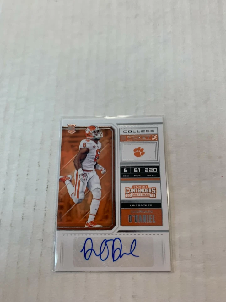 Dorian O'Daniel 2018 Contenders Draft Picks Rookie Auto Card #146 - Image 1 of 1