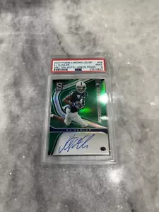 2020 Panini Spectra KJ Hamler Rookie Auto Green Prizm 1/5 Jersey # PSA 9 Mint! - Picture 1 of 2