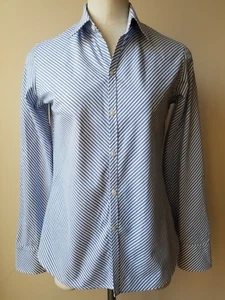 Ralph Lauren Damen Hemd Streifen Langarm blau weiß Unterteil Daunen - Bild 1 von 11
