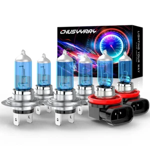 For Benz GL350 GLK350 2010-2012 Halogen Headlight Hi/Low Beam + Fog Light Bulbs - Picture 1 of 12