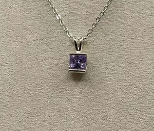 Hecho con cristales Swarovski® - Collar de lavanda Provenza - Imagen 1 de 7