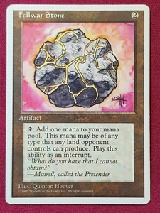 Magic The Gathering 4TH EDITION FELLWAR STONE artifact card MTG - Picture 1 of 2