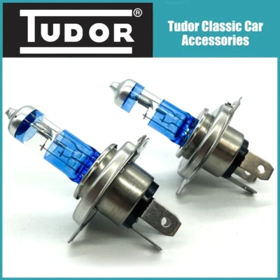 Pair H4 55W Halogen Headlight Headlamp Bulbs 12v  (472) P43T Dip Main Beam - Image 1 of 4