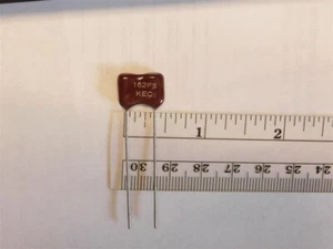 15 KEC DM19FD162F03 1600pF 500V 1% Dipped Silver Mica Capacitors - Picture 1 of 1