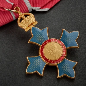 Full Size Replica Order of the British Empire CBE Medal. Military Neck Ribbon. - Picture 1 of 10