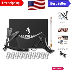 Complete Beard Shaping Set with Double Edge Blades and Precision Tools - Picture 1 of 8