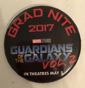 Disney Grad Nite Night 2017 Guardians of the Galaxy Vol 2 Button Pin (A) - Picture 1 of 3