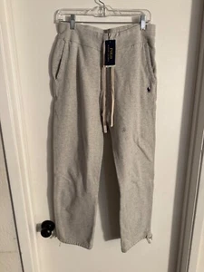 Adult NWT "POLO Lauren" gray drawstring sweatpants. Size M. Reg.$125.00 - Picture 1 of 2