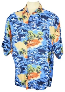 Puritan Ocean Beach Men's Size 2XLT Casual Button Front Shirt - Picture 1 of 11
