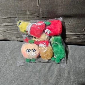 Del Monte Christmas Yumkins Ornament Plush 1991 never used in bag holiday fruit - Picture 1 of 5