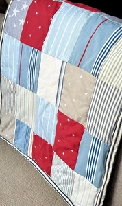 Patchwork Quilt - 73 X 100 cms Ian Mankin Clarke And Clarke - made in Cornwall - Picture 1 of 7