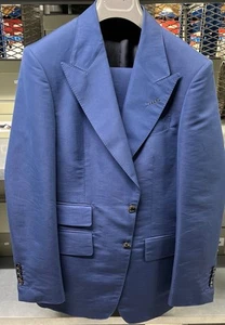48IT- Tom Ford Blue Shelton Wool Silk Suit -BNWT-RRP$8,500 AUD - Bild 1 von 4