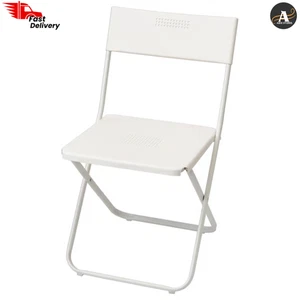 NUEVA IKEA Silla Plegable FEJAN Blanca Camping Caravana Jardín Hogar Oficina Silla Asiento - Imagen 1 de 8
