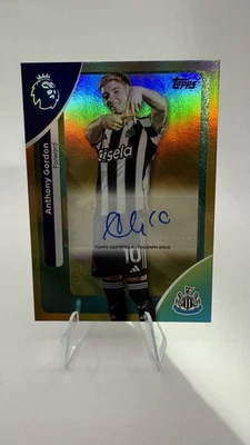 Anthony Gordon 2026 Topps Premier League EPL Gold Auto/50 Newcastle Foto 1 de 3