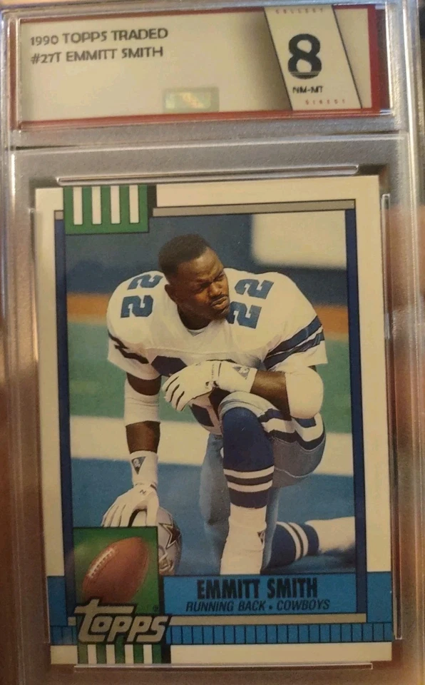 1990 Topps negociado - Emmitt Smith #27T (RC) Foto 1 de 2
