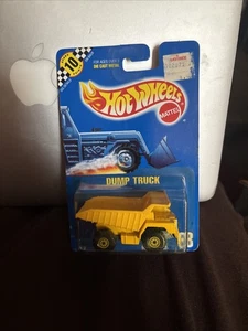 Hot Wheels DUMP TRUCK - Blue SPEED POINTS Card #38 - Yellow, 1990s - Picture 1 of 7