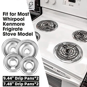 Kitchen Electric Stove Range Parts Electric Cooktop Drip Pans - Picture 1 of 11