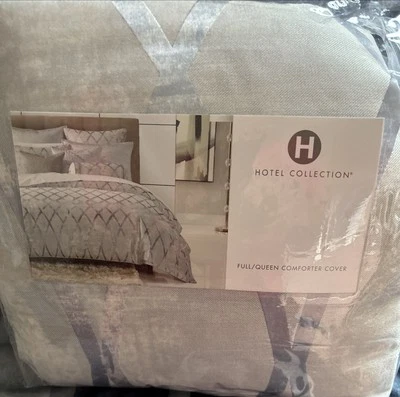 Hotel Collection Full Queen Duvet Cover Dimensional Made in India MSRP $335.00 - Image 1 of 3