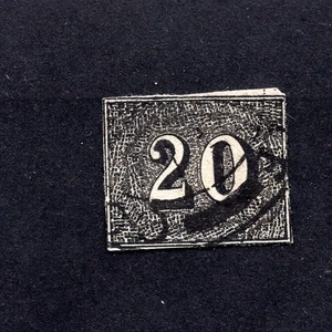 Brazil 1849 stamp Mi#12 used CV=168$ lot 2 Forgery - Picture 1 of 2