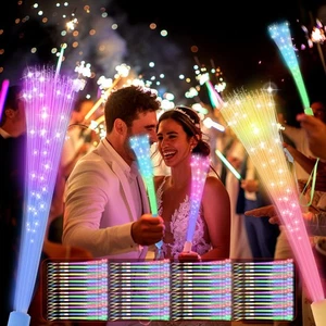 100 PCS Fiber Optic Wand,Glow Fiber Optic Wands,Glow in The Dark Party,Glow W... - Picture 1 of 7