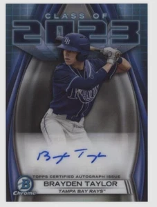 2023 BOWMAN DRAFT BRAYDEN TAYLOR CLASS OF 2023 AUTO - Picture 1 of 1