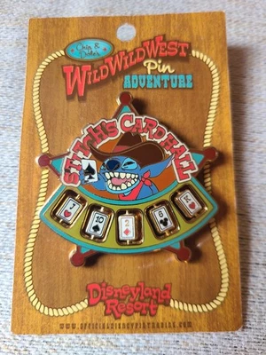 2005 Limited Edition 500 Disneyland Chip &Dale Wild Wild West Stitch Pin Signed - Изображение 1 из 4