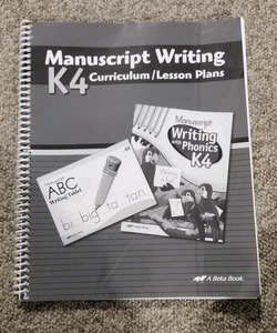 Abeka K4 Manuscript Lesson Plans - Picture 1 of 2