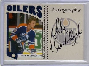 MIKE KRUSHELNYSKI 04/05 ITG Franchises Oilers Auto MKR Signed Hockey Card - Picture 1 of 1